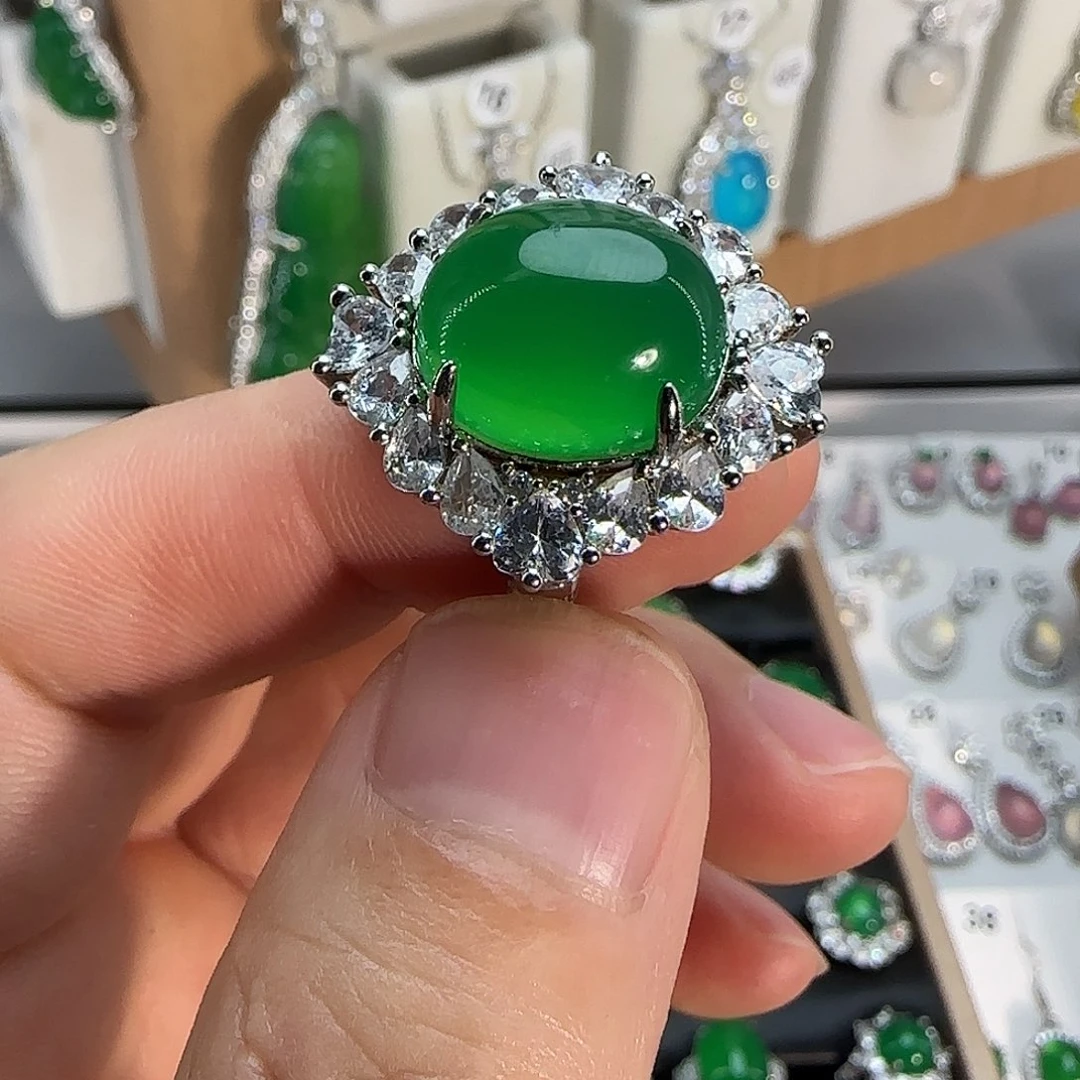 玛瑙/玉髓戒指合金