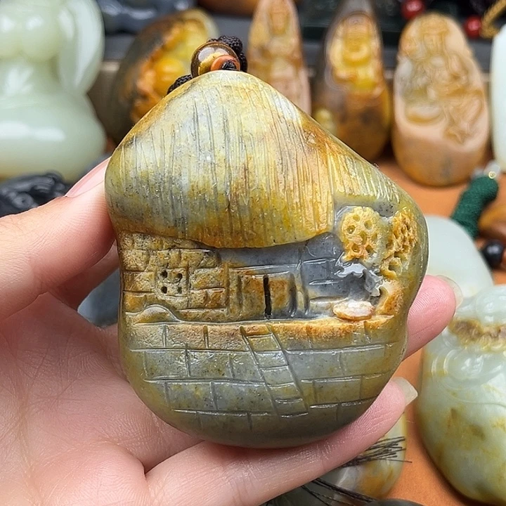 吊坠(不含链)未镶嵌和田玉