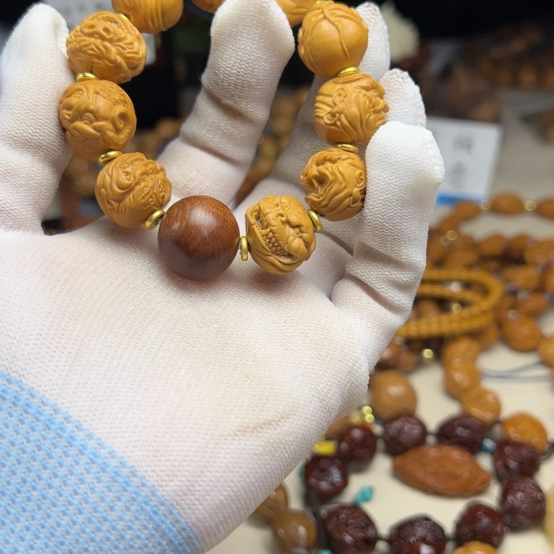 橄榄核手串/手链橄榄核雕刻手工艺品