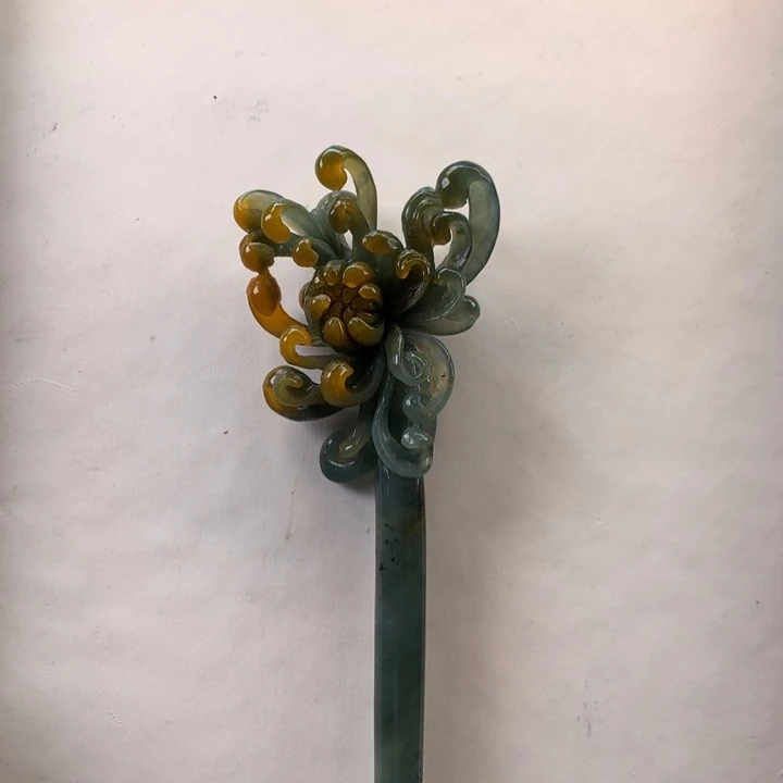 月****蛇纹石玉未镶嵌发饰