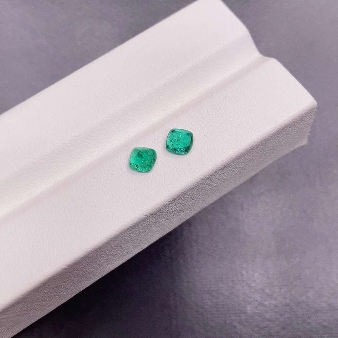 裸石祖母绿0.87克拉 糖塔4.4mm