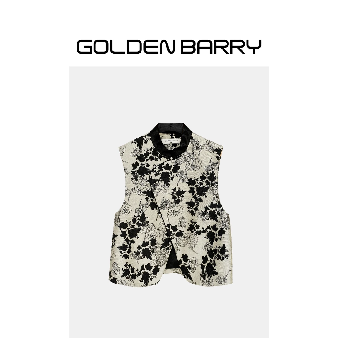 GOLDENBARRY【福 利】123131新中式提花马甲穿搭
