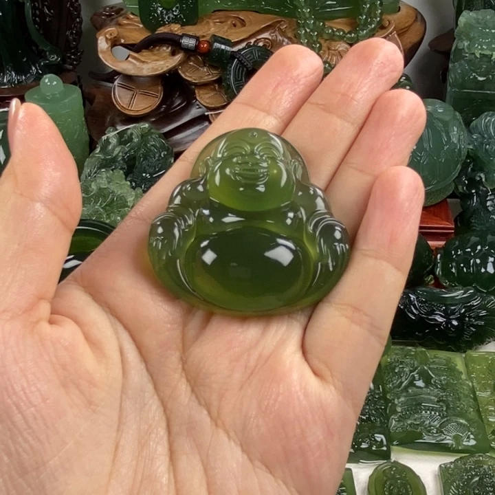 *****岫玉未镶嵌挂件挂件