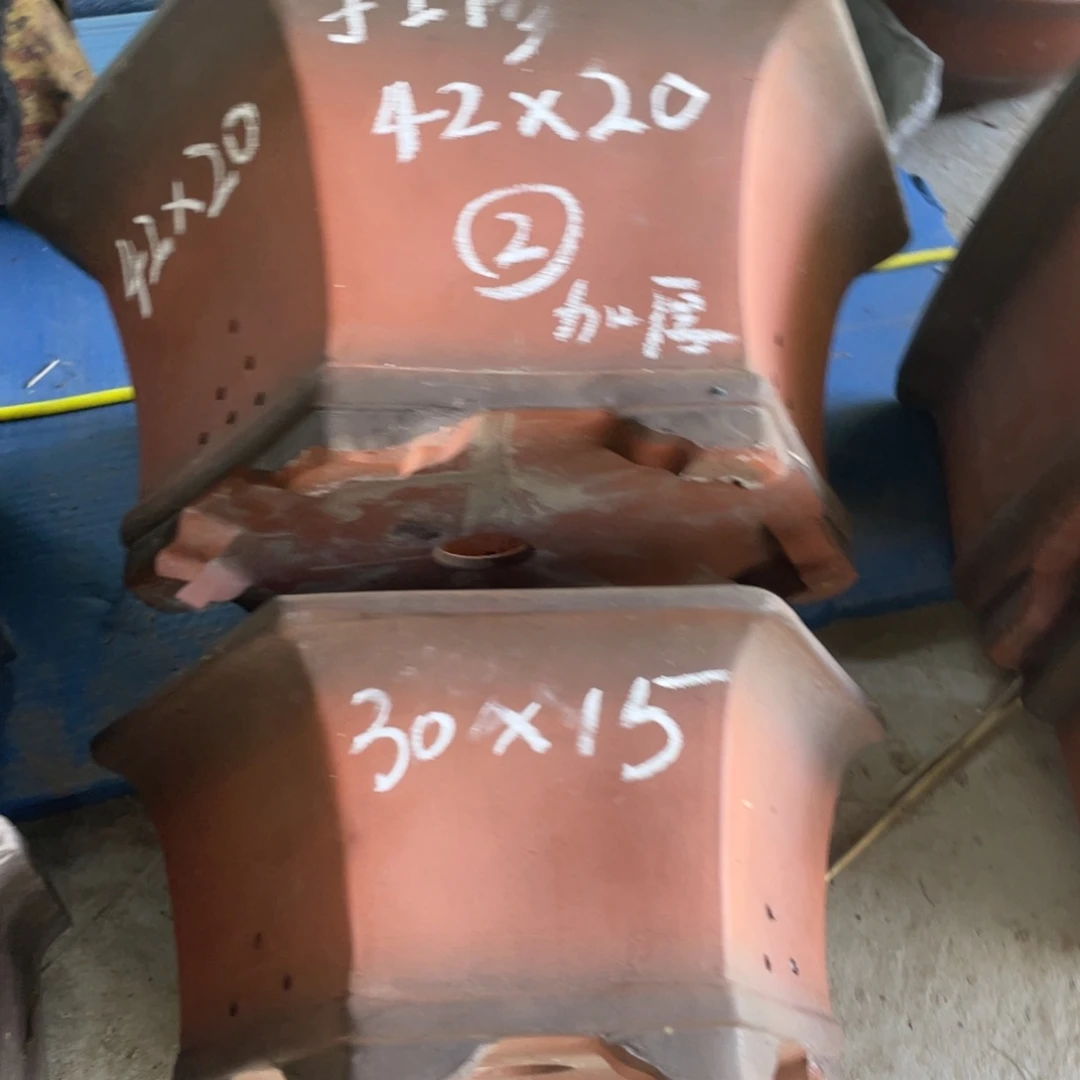 六边形紫砂花盆两只