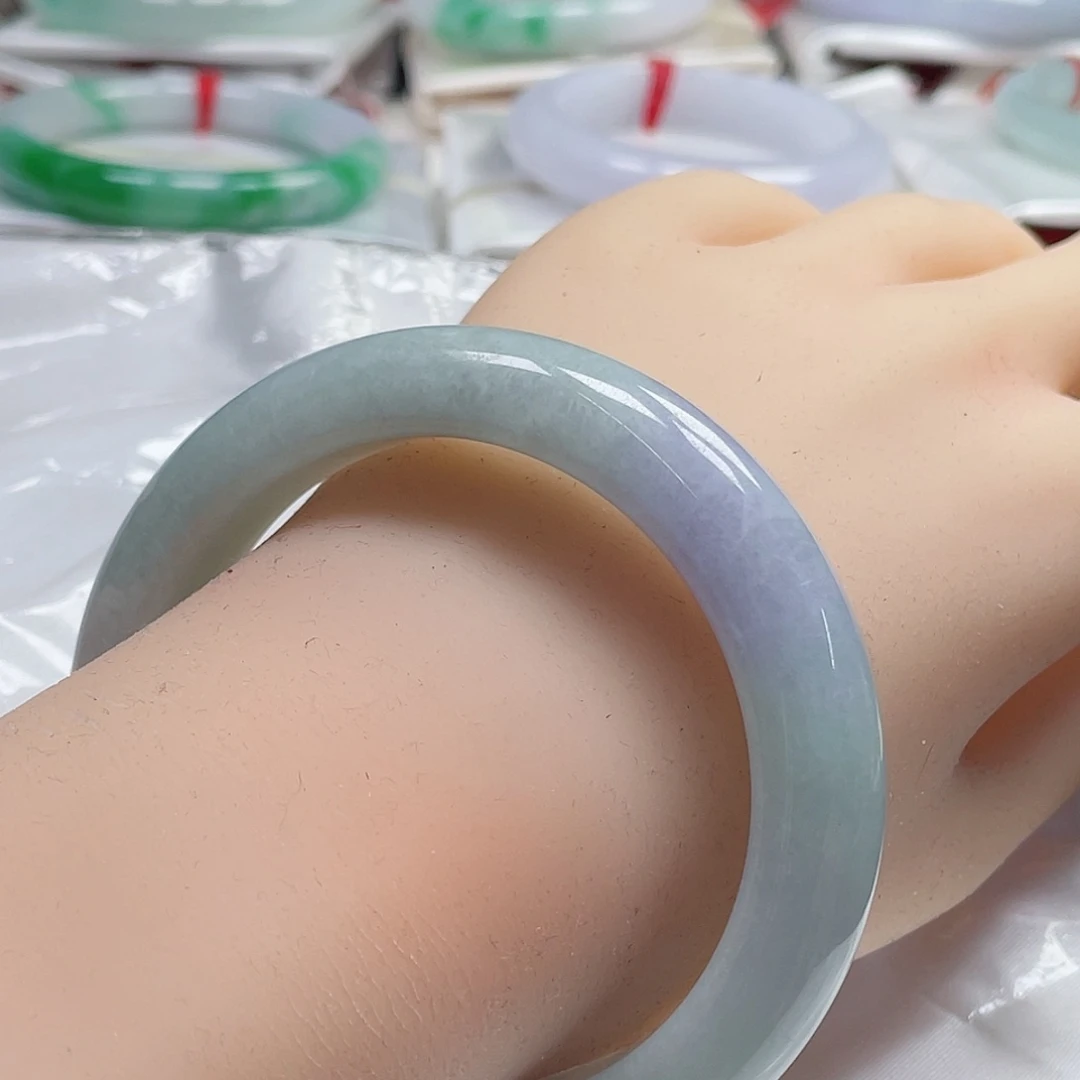 翡翠手镯未镶嵌缅甸翡翠手镯57圈