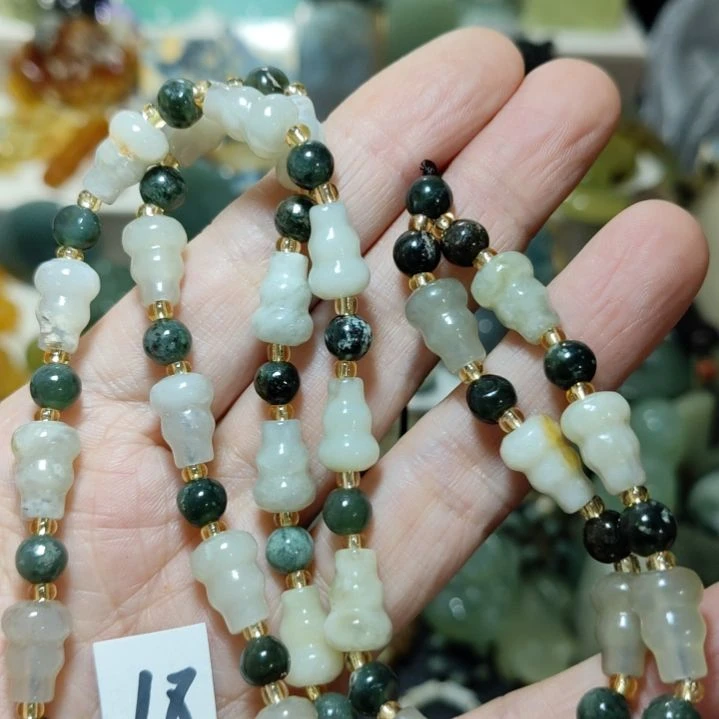 岫玉未镶嵌链子链子