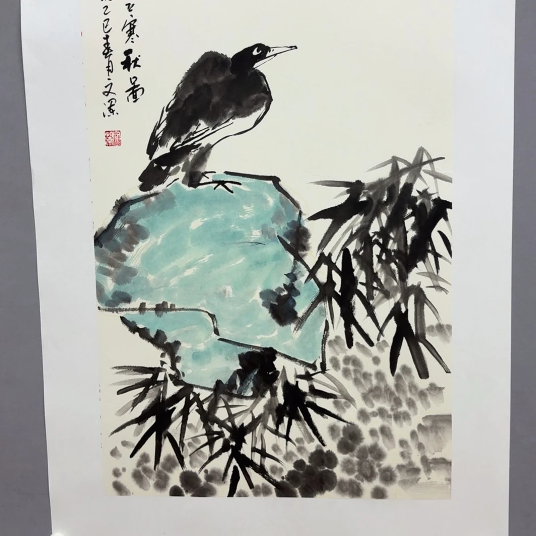 国画艺术家真人手绘