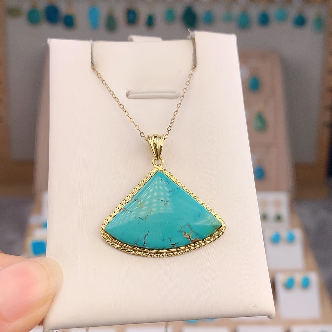 绿松石未镶嵌吊坠(不含链)