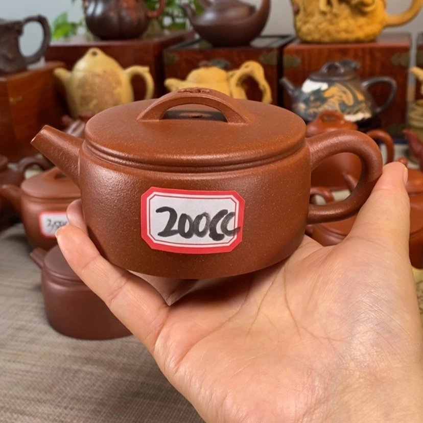 【闪购商品】茶壶紫砂真*汉瓦壶200毫升