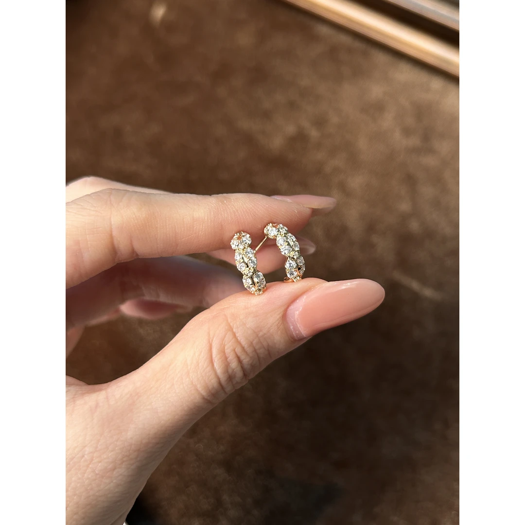 【高光】18K金 钻石耳饰 259092