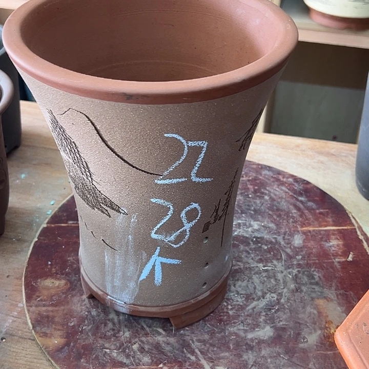 紫砂花盆透气花盆