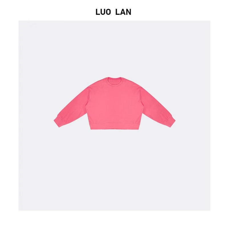 【DAYO】休闲街头风宽松廓形圆领套头卫衣 YLM00105