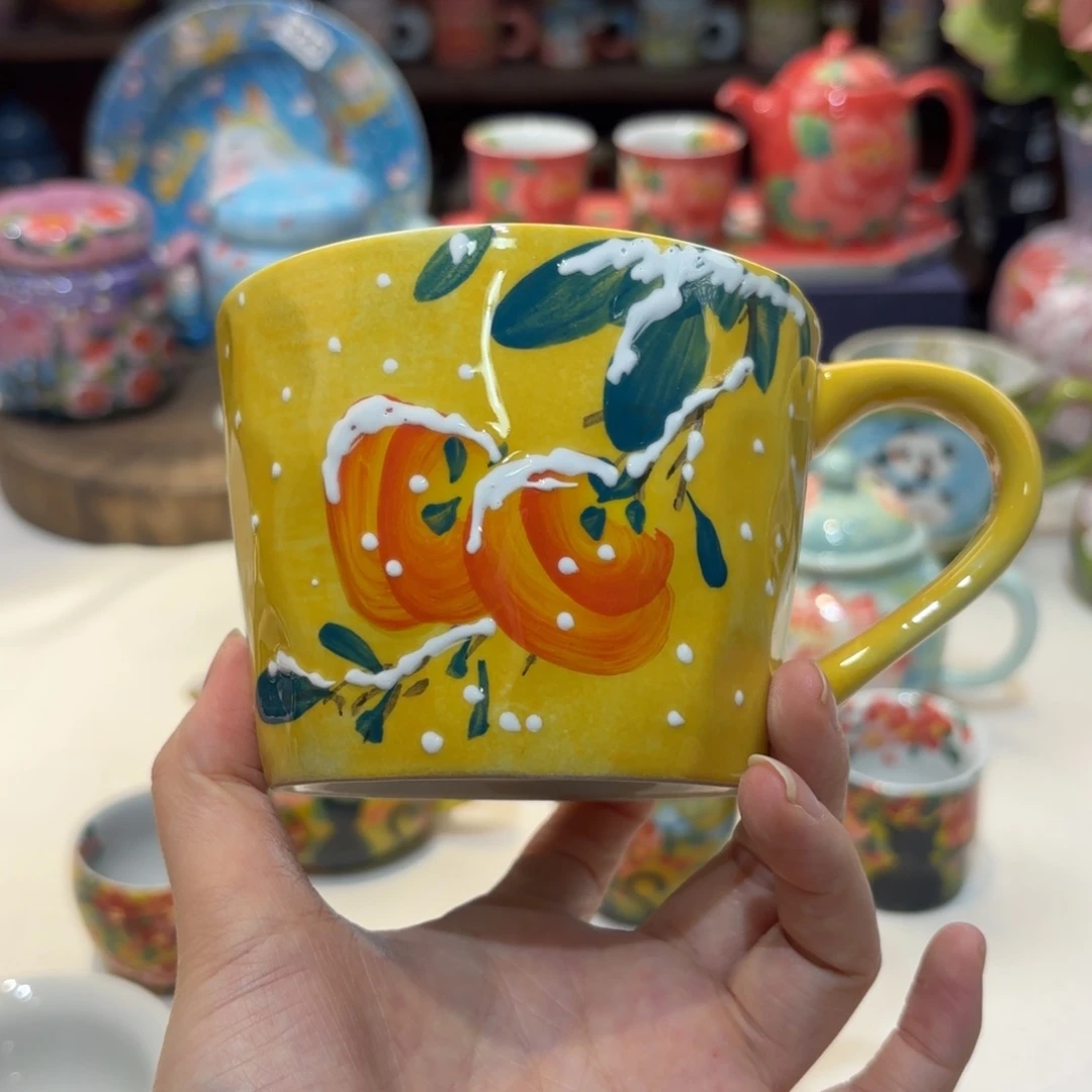 景德镇手绘高温釉下彩陶瓷茶具