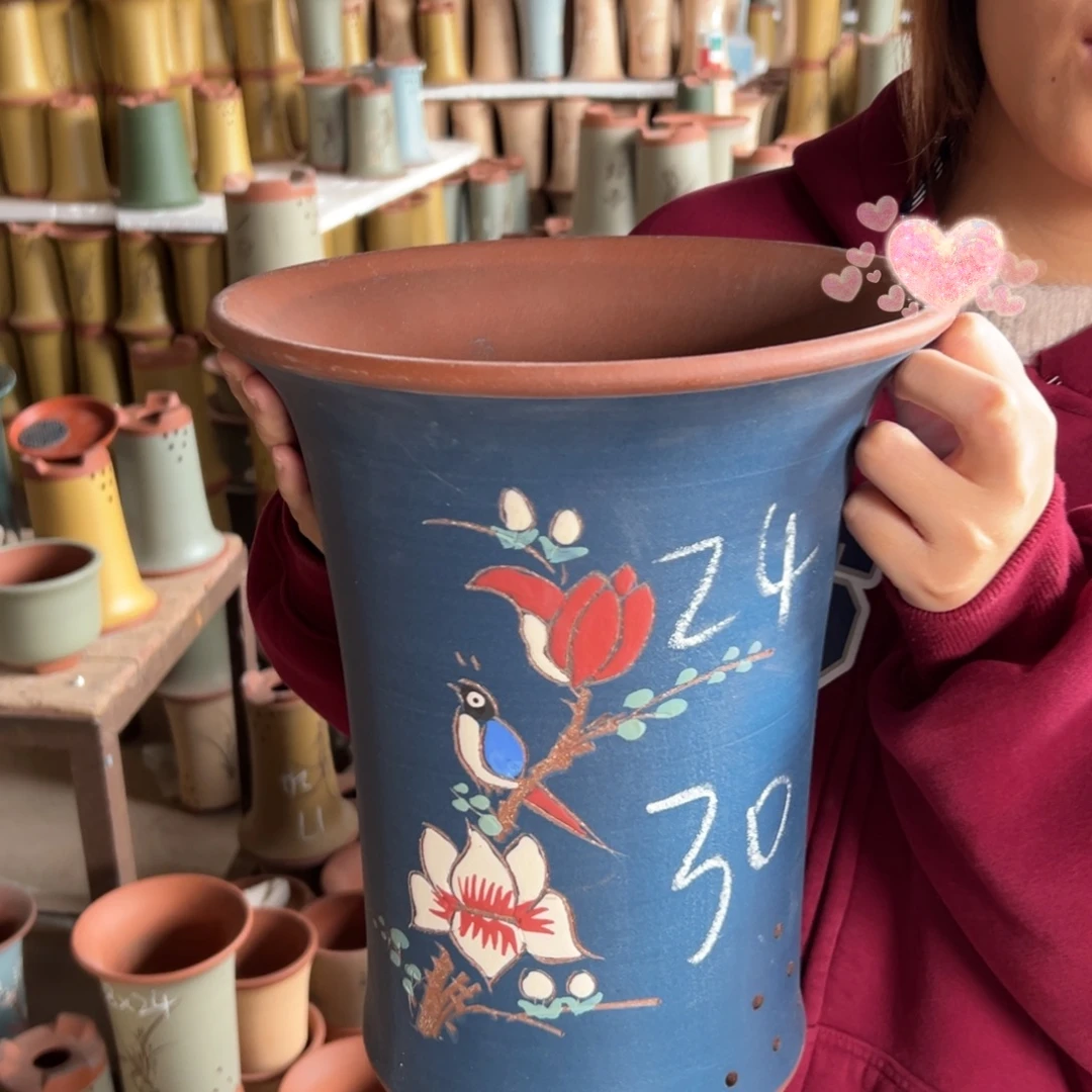 宜兴川阁紫砂花盆单个