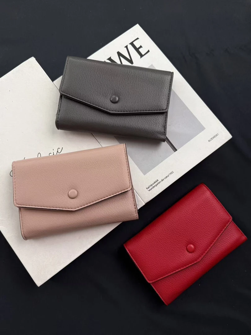 迪雅路【信封钱包短款】 女士韩版简约零钱包卡包钱夹轻薄 高档时尚