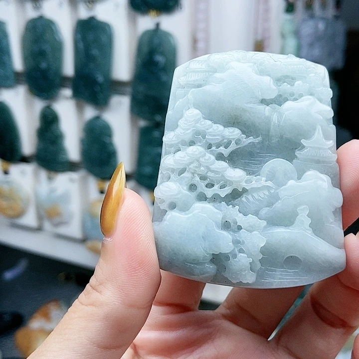 翡翠未镶嵌颈饰翡翠