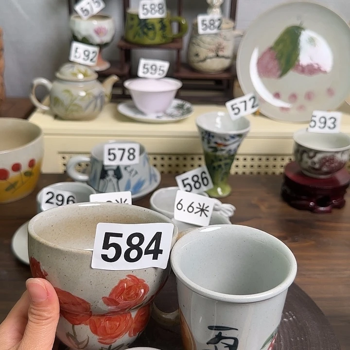 杯子584 景德镇手工手绘