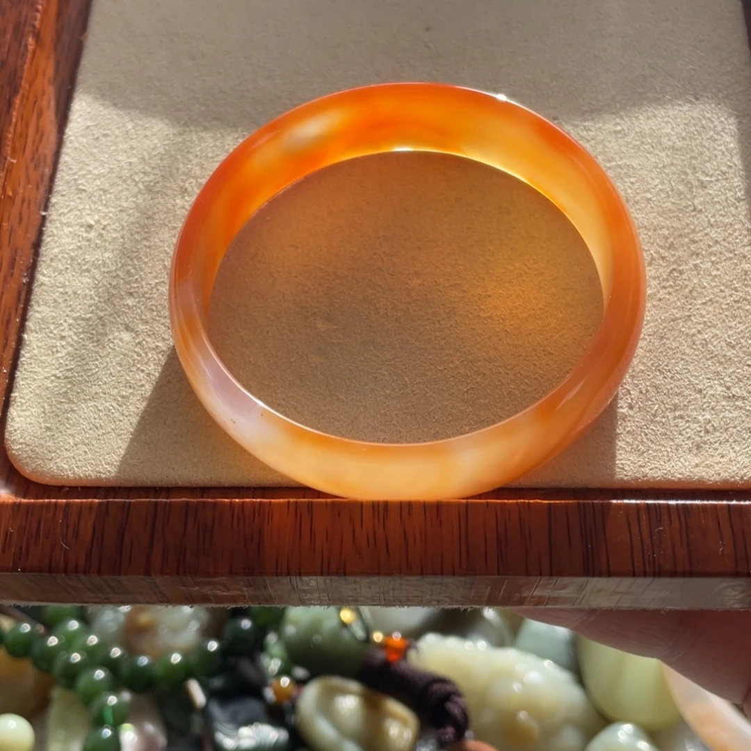 玛瑙/玉髓合金手镯56.5圈口
