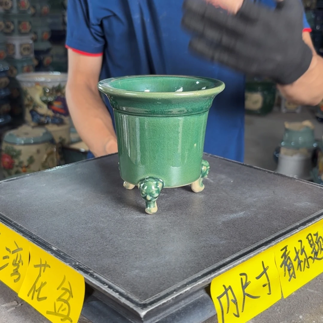 一风堂石湾花盆 内10*10小气孔