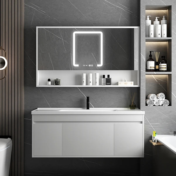 阿森莱X17智能轻奢浴室柜组合陶瓷一体盆卫生间洗漱台洗脸盆