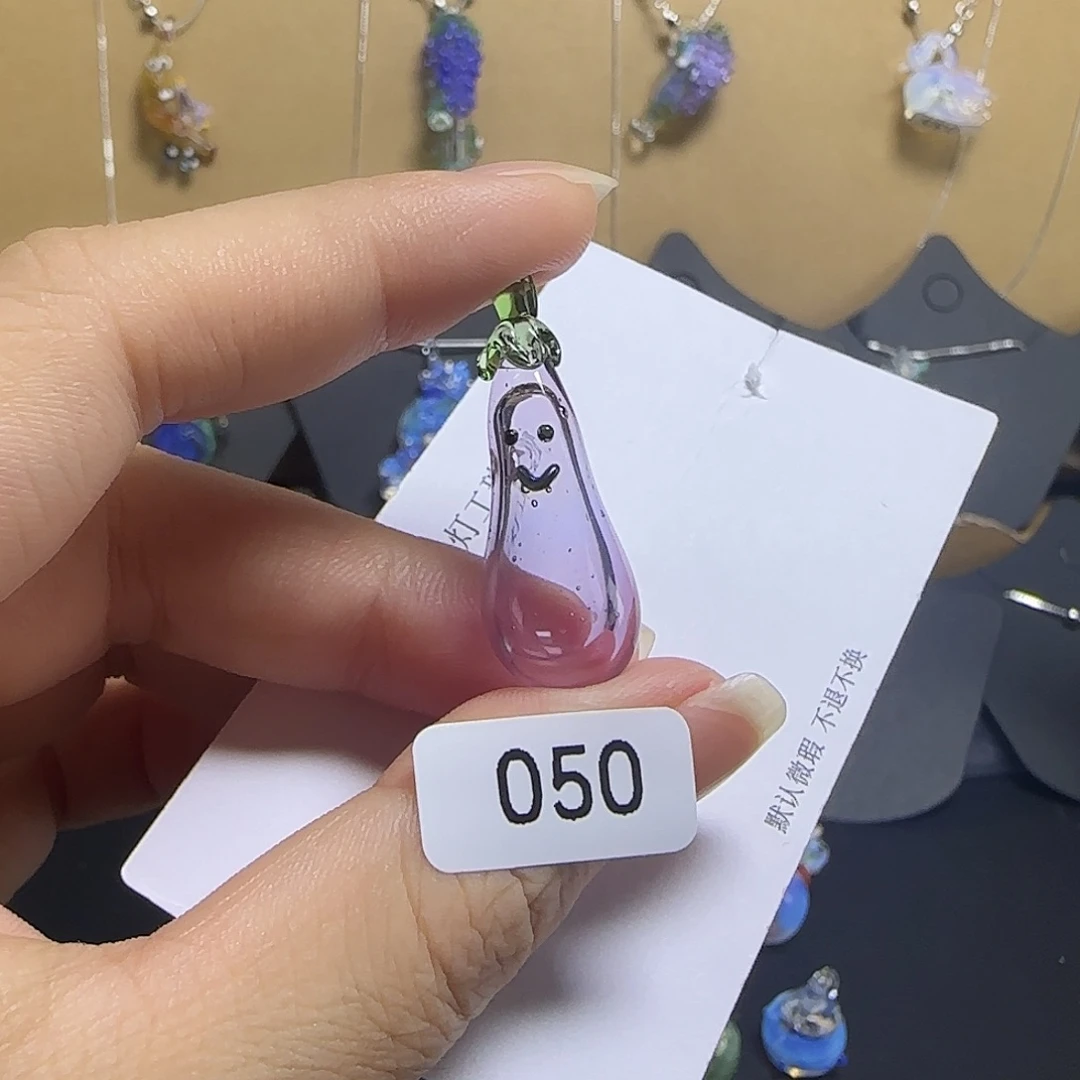 颈饰玻璃空心吊坠非遗灯工