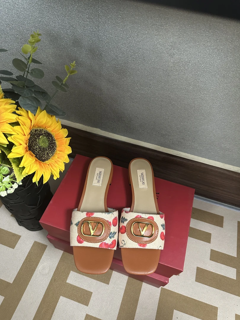 【樱桃半托】3cm平底半托樱桃凉鞋百搭女士夏季气质时尚