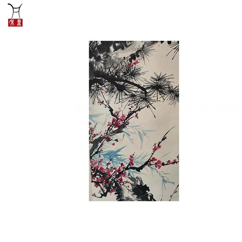 M1038梅花立轴68x120/7.3平尺