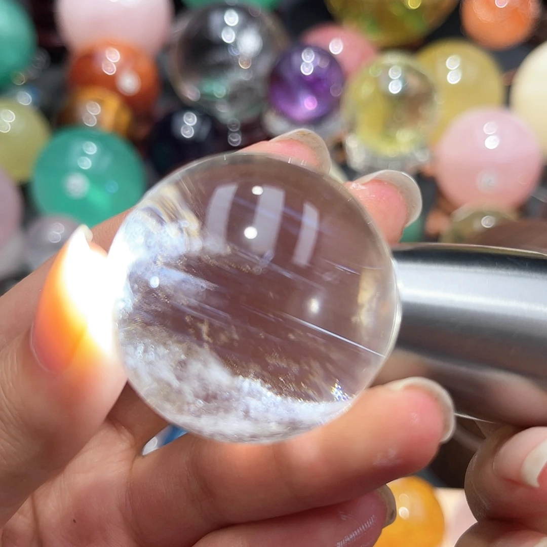 未镶嵌珠宝半成品水晶微瑕3.8