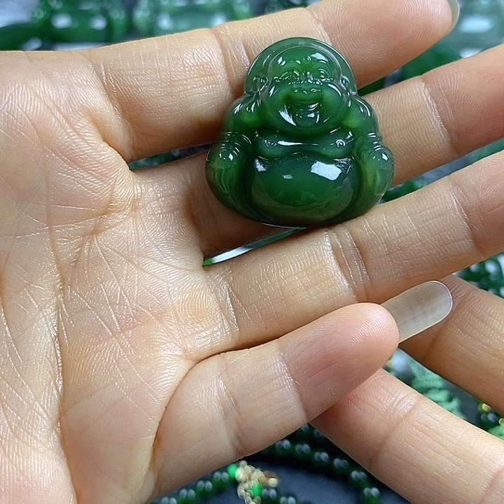 吊坠(不含链)未镶嵌和田玉（碧玉）