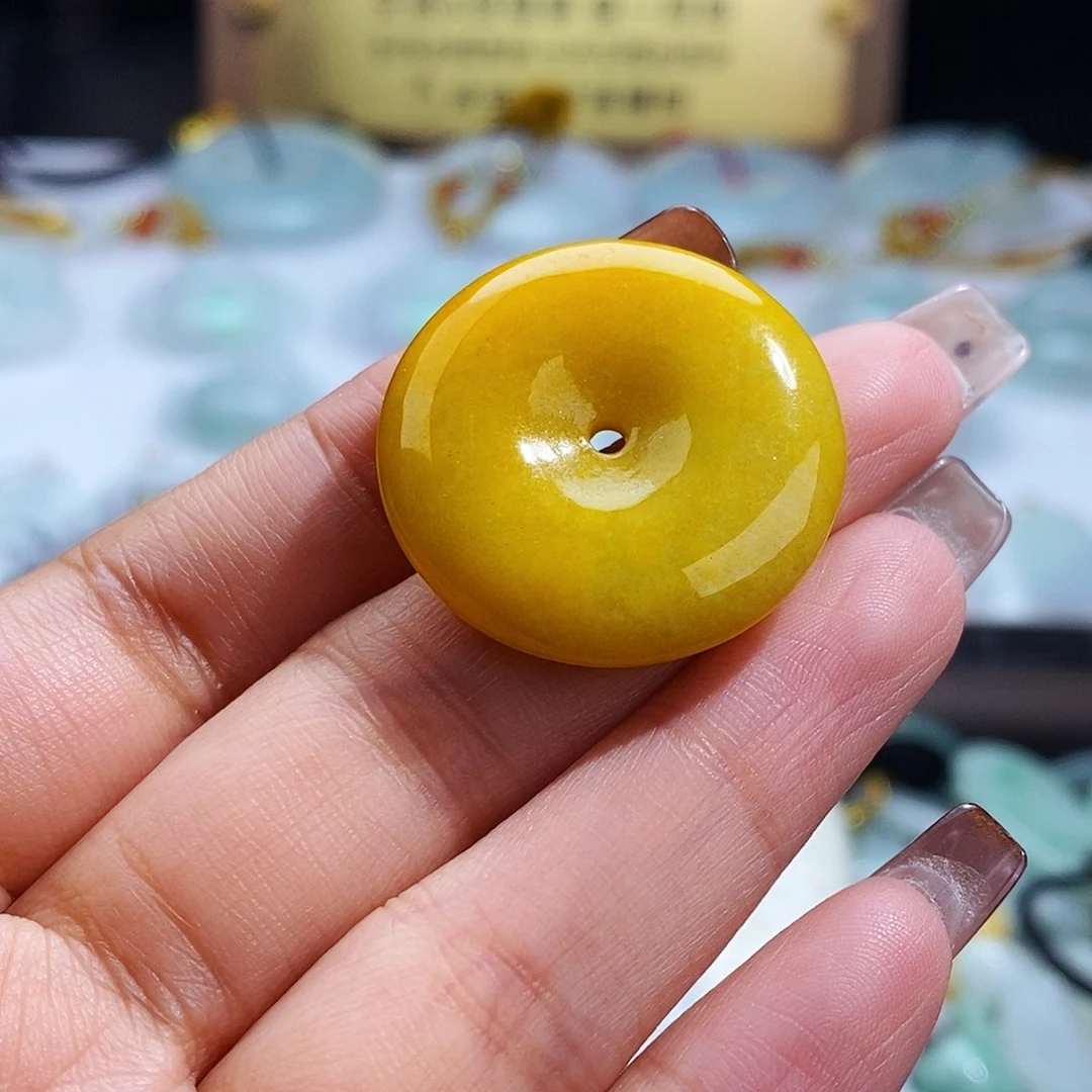 翡翠未镶嵌毛衣链8038