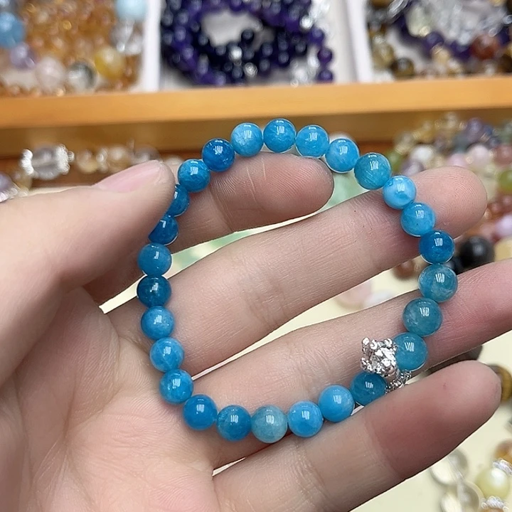 水晶手链未镶嵌蓝领会