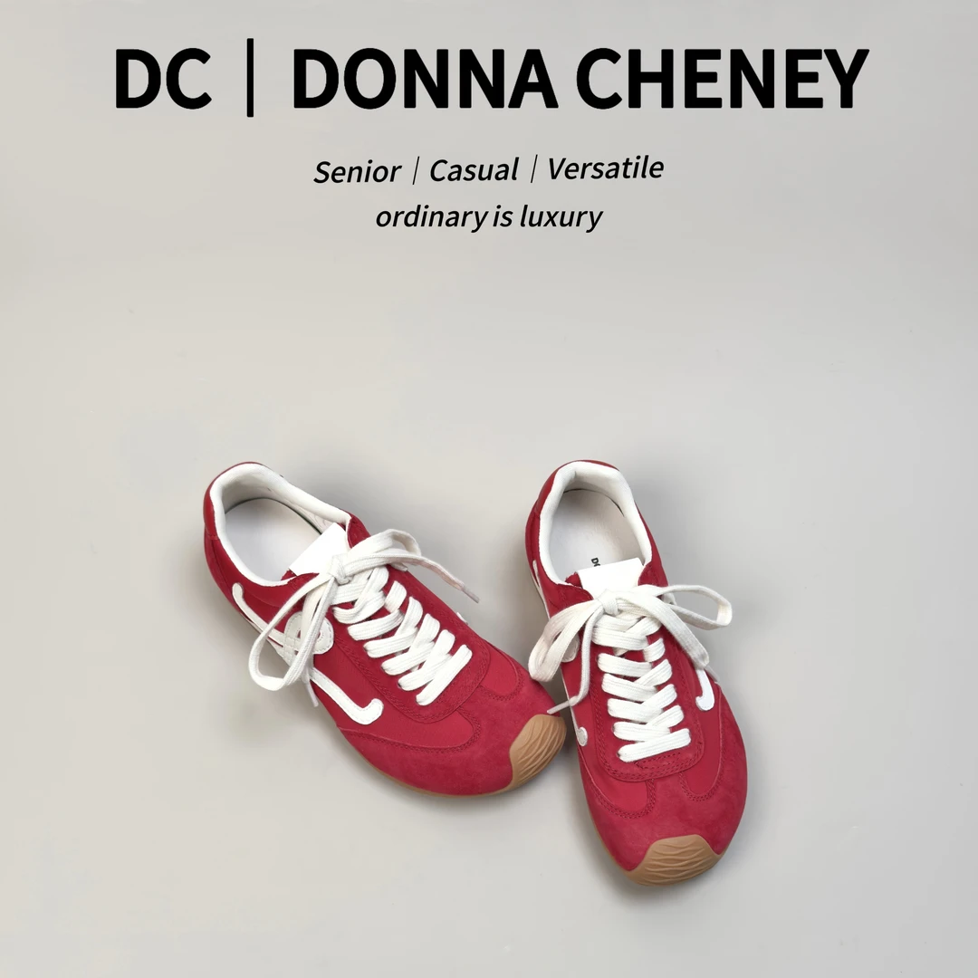 DONNA CHENEY小罗德训鞋2025春欧若风小众时髦平底复古阿甘休闲鞋