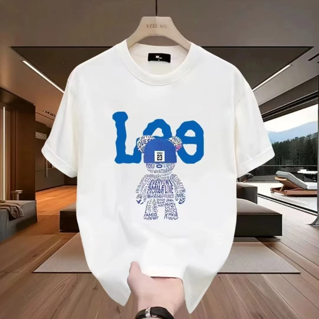 印花短袖韩版印花修身情侣T恤网红春夏夏季宽松