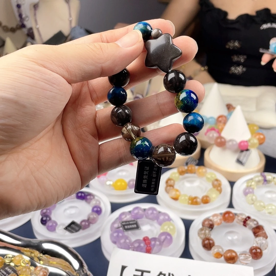 银S925镀金镶嵌手链水晶