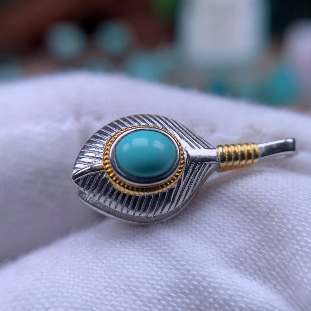 绿松石精品侧挂未镶嵌