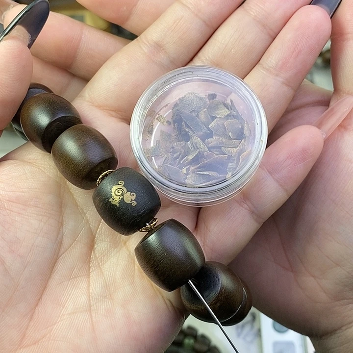 沉香沉香碎屑用****0越南芽庄白棋楠1.6桶珠