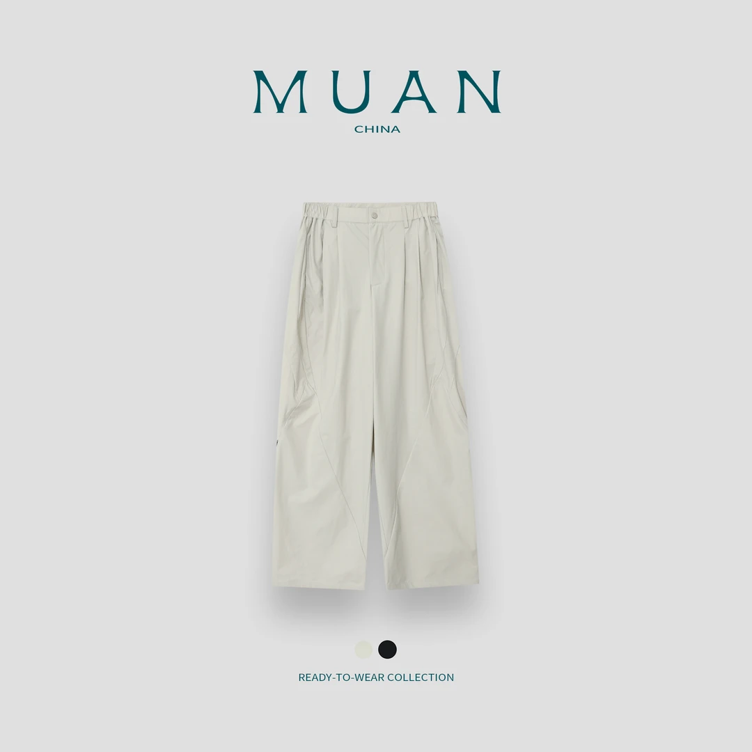 木岸MUAN：《川久工装裤》定制机能工装百搭阔腿长裤女MJ-F8258