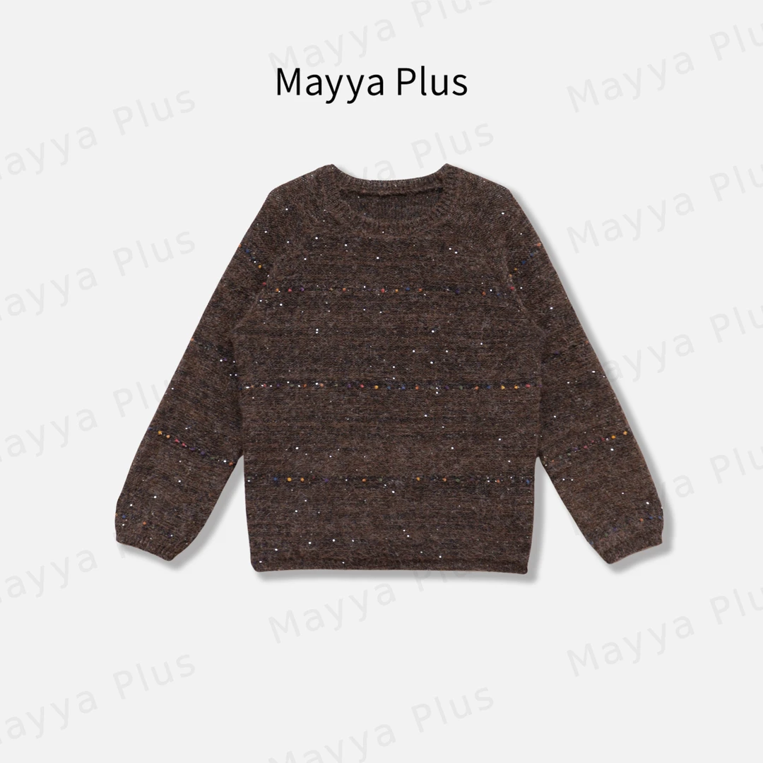 【可可尼】Mayya Plus麦芽定制流光风双色渐变针织衫上衣女32537260