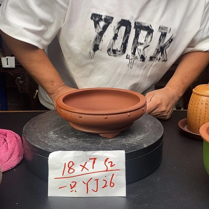 紫砂花盆货号一只YJ26