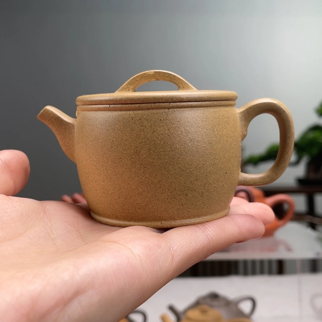 【闪购商品】茶壶紫砂金黄墨绿汉瓦容量100cc
