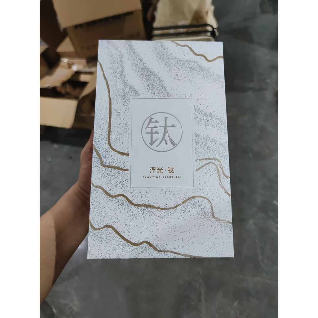 内外纯钛茶水分离浮光杯带温显