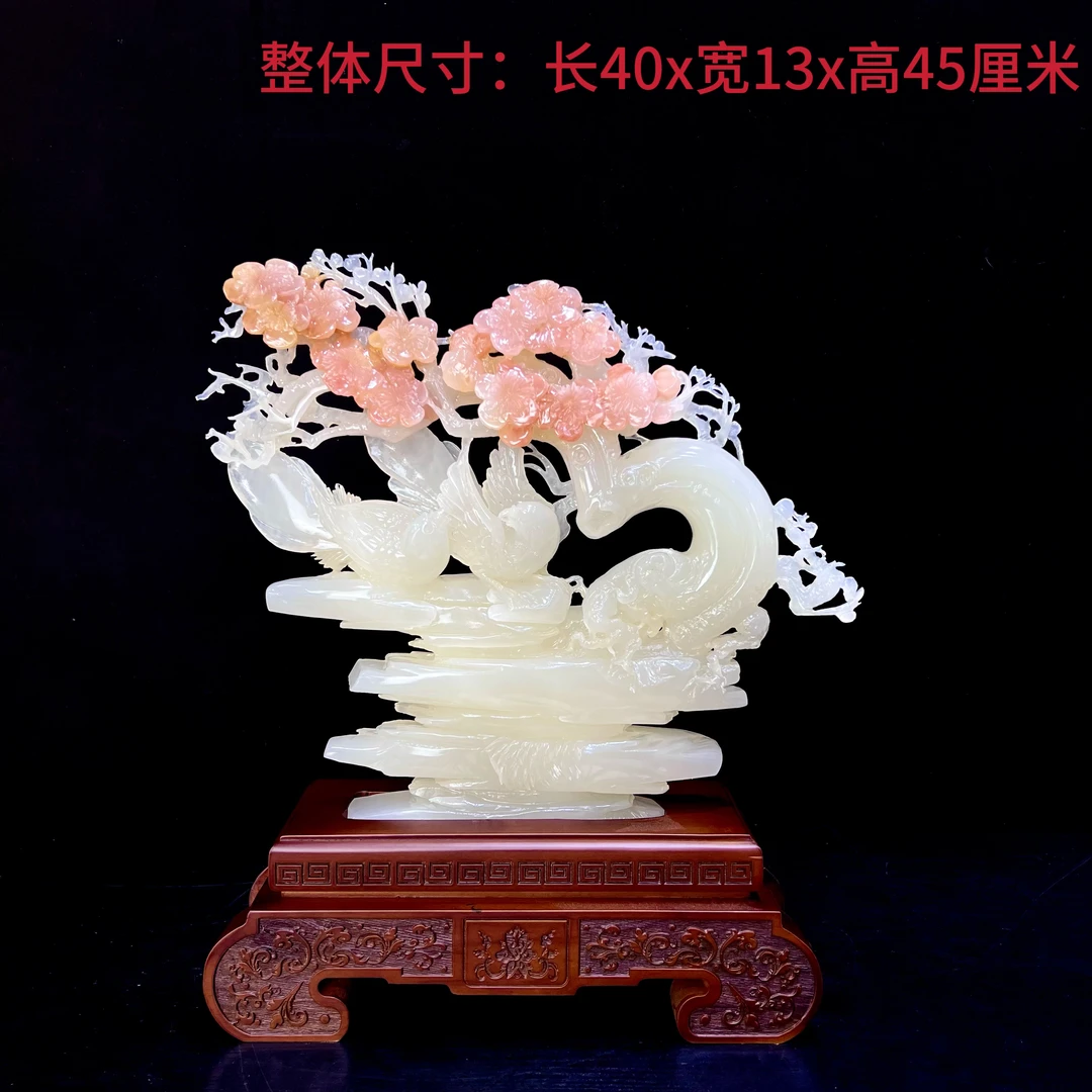 《梅花  双喜临门》创意家居摆件公司开业新居乔迁礼品摆件