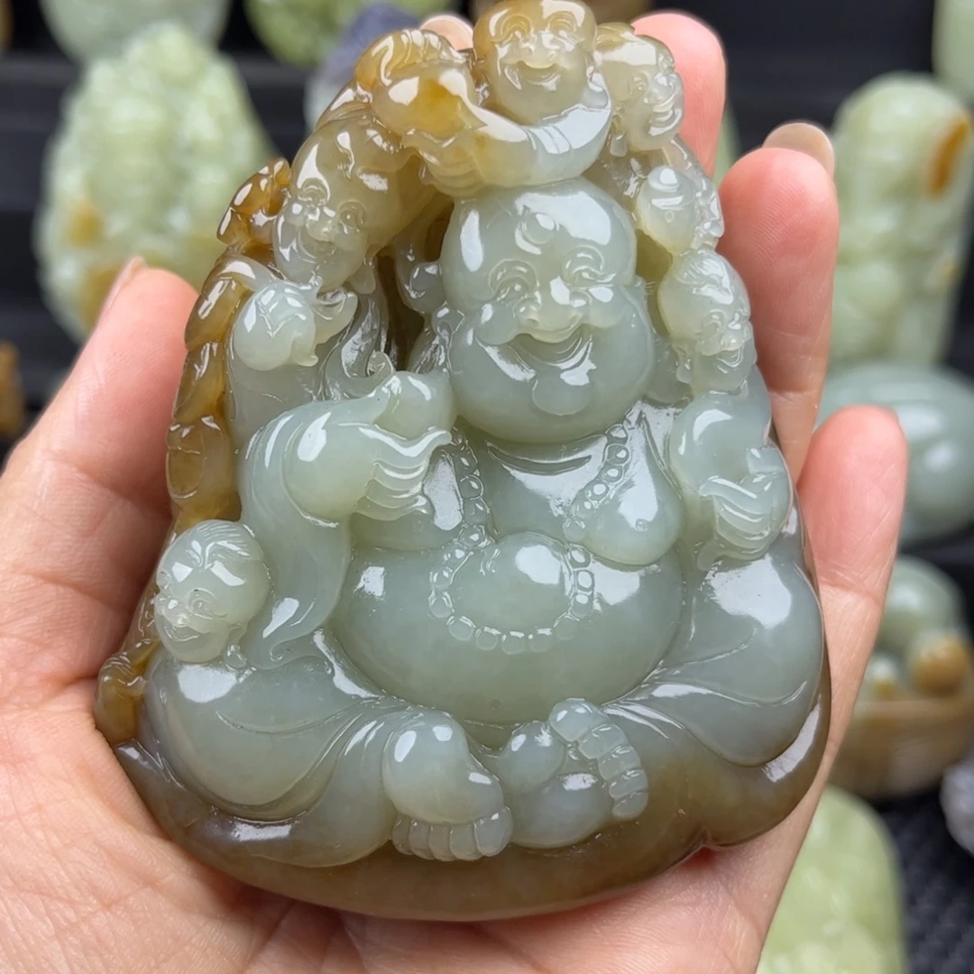 T***t和田玉未镶嵌把件