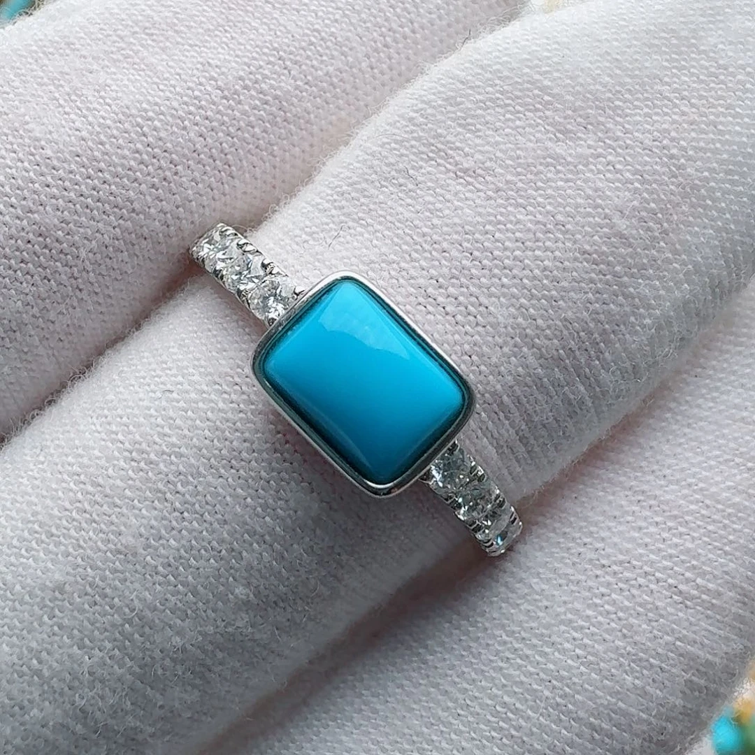 绿松石银S925镶嵌配饰