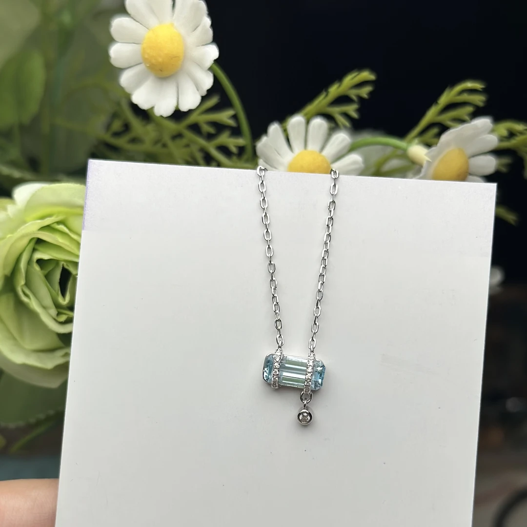 【480】天然托帕石项链