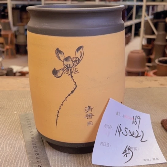 紫砂花盆紫紫砂盆