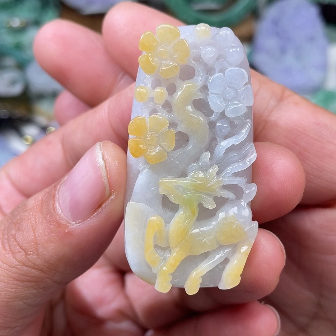 颈饰未镶嵌翡翠翡玉缘翡翠