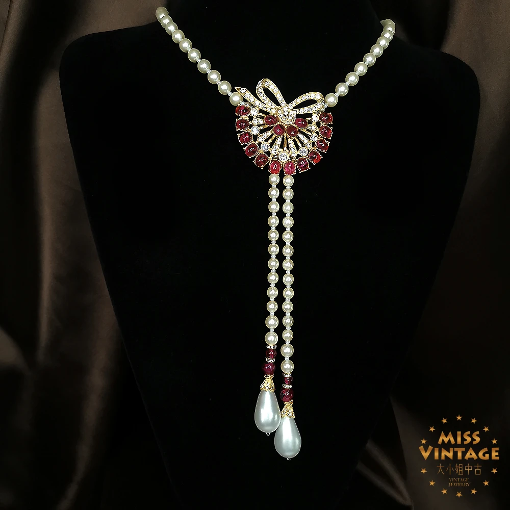 Ben Amun拜雅曼高阶artdeco扇形琉璃项链47+5cm[1504101-013]