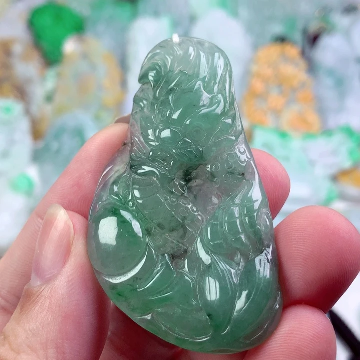 翡翠未镶嵌吊坠(不含链)