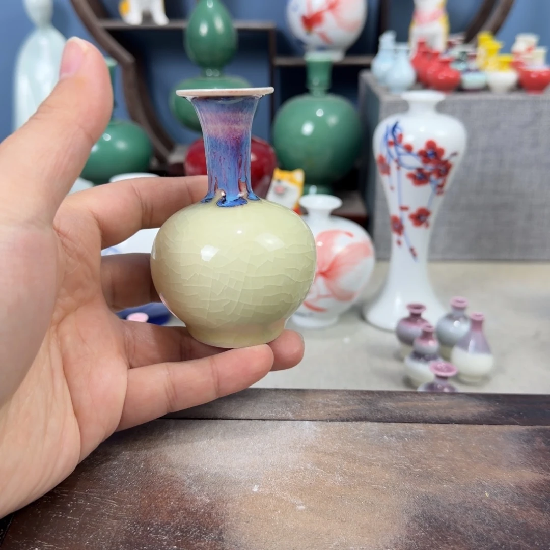 陶瓷手工小花器摆件